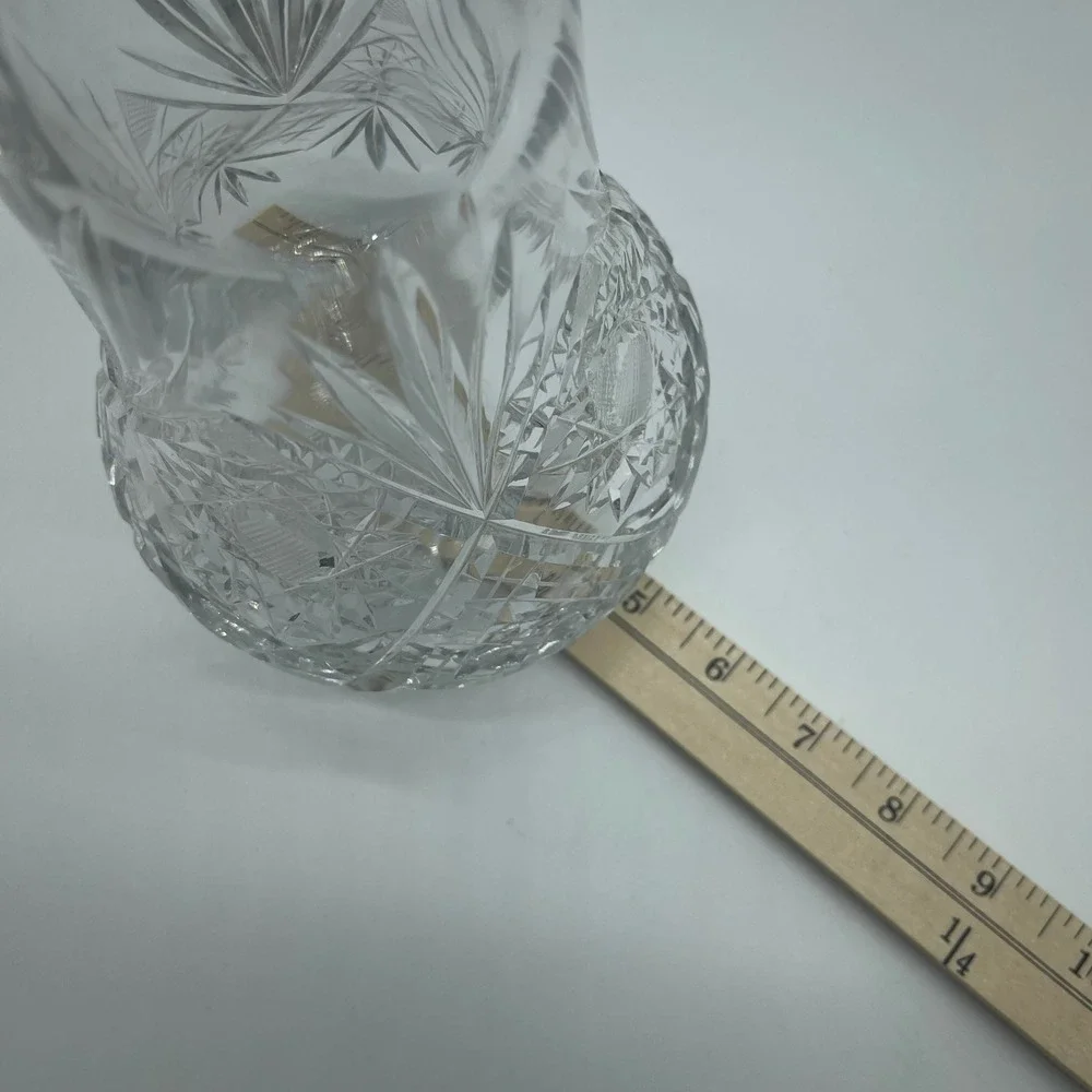 Crystal‎ Decanter with Stopper, Liquor Wine Scotch Bourbon, Barware 16.5